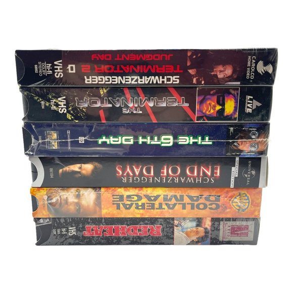 Arnold Schwarzenegger VHS Lot of 6 Terminator End of Days Collateral Damage more - Picture 5 of 6